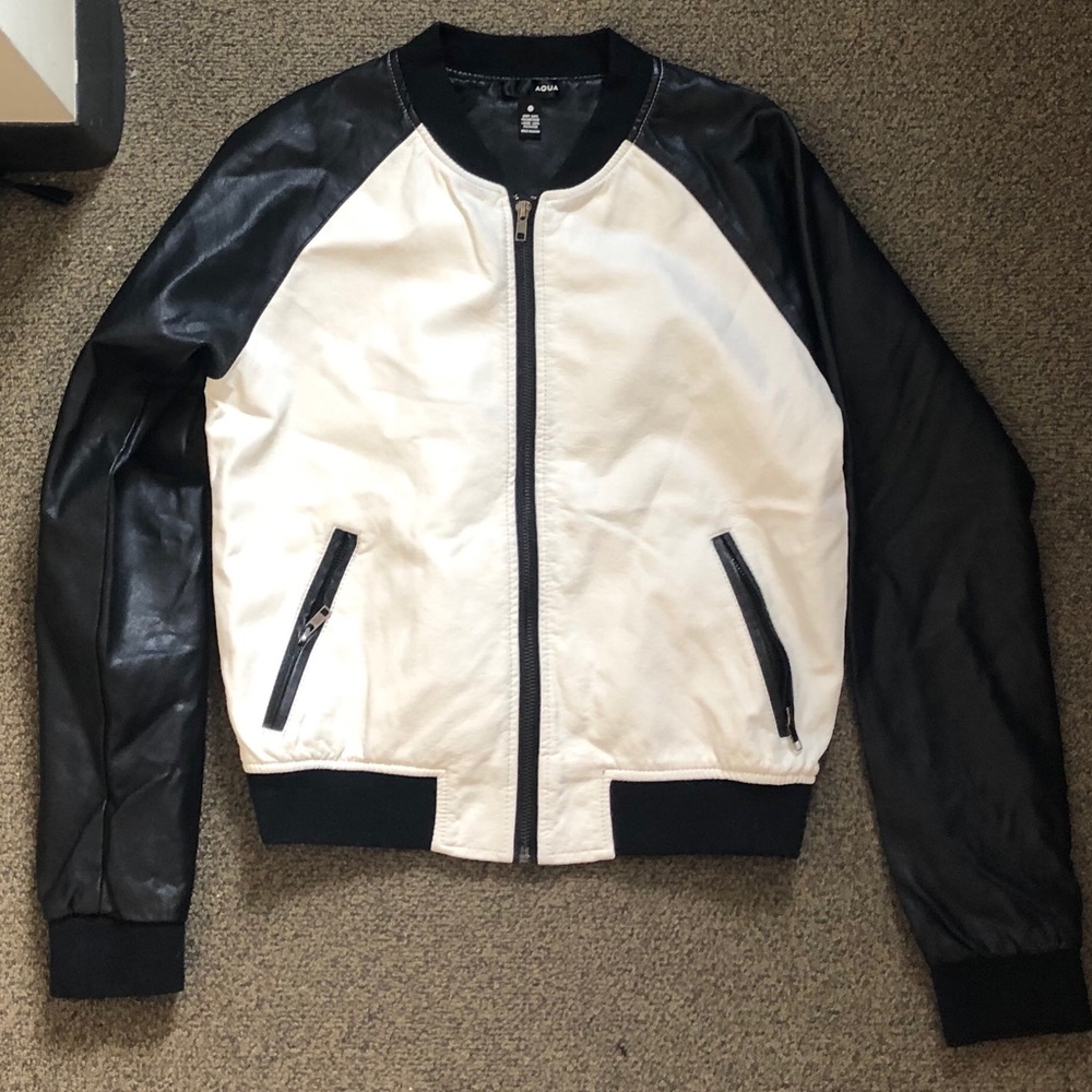 Black & White Bomber Jacket